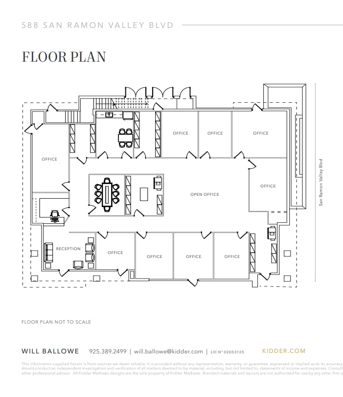 630 San Ramon Valley Blvd, Danville, CA à louer Plan d’étage– Image 1 sur 1