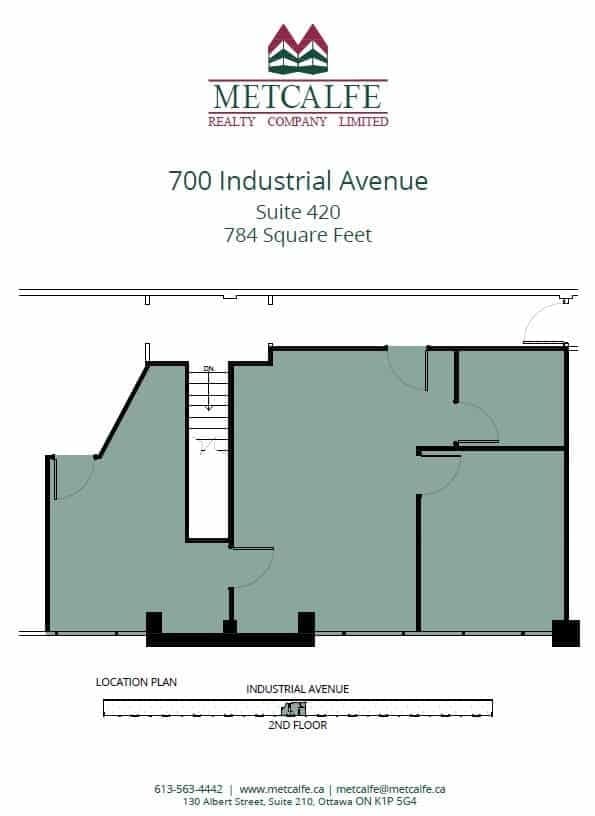 700 Industrial Ave, Ottawa, ON à louer Plan d’étage– Image 1 sur 1