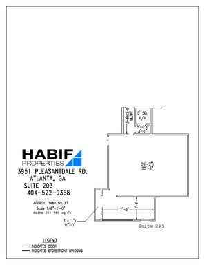 3951 Pleasantdale Rd, Doraville, GA à louer Plan d’étage– Image 1 sur 3