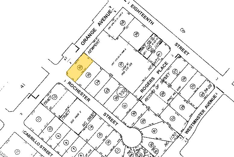 1770 Orange Ave, Costa Mesa, CA à louer - Plan cadastral – Image 2 sur 3