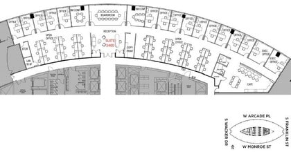 71 S Wacker Dr, Chicago, IL à louer Plan d’étage– Image 2 sur 3
