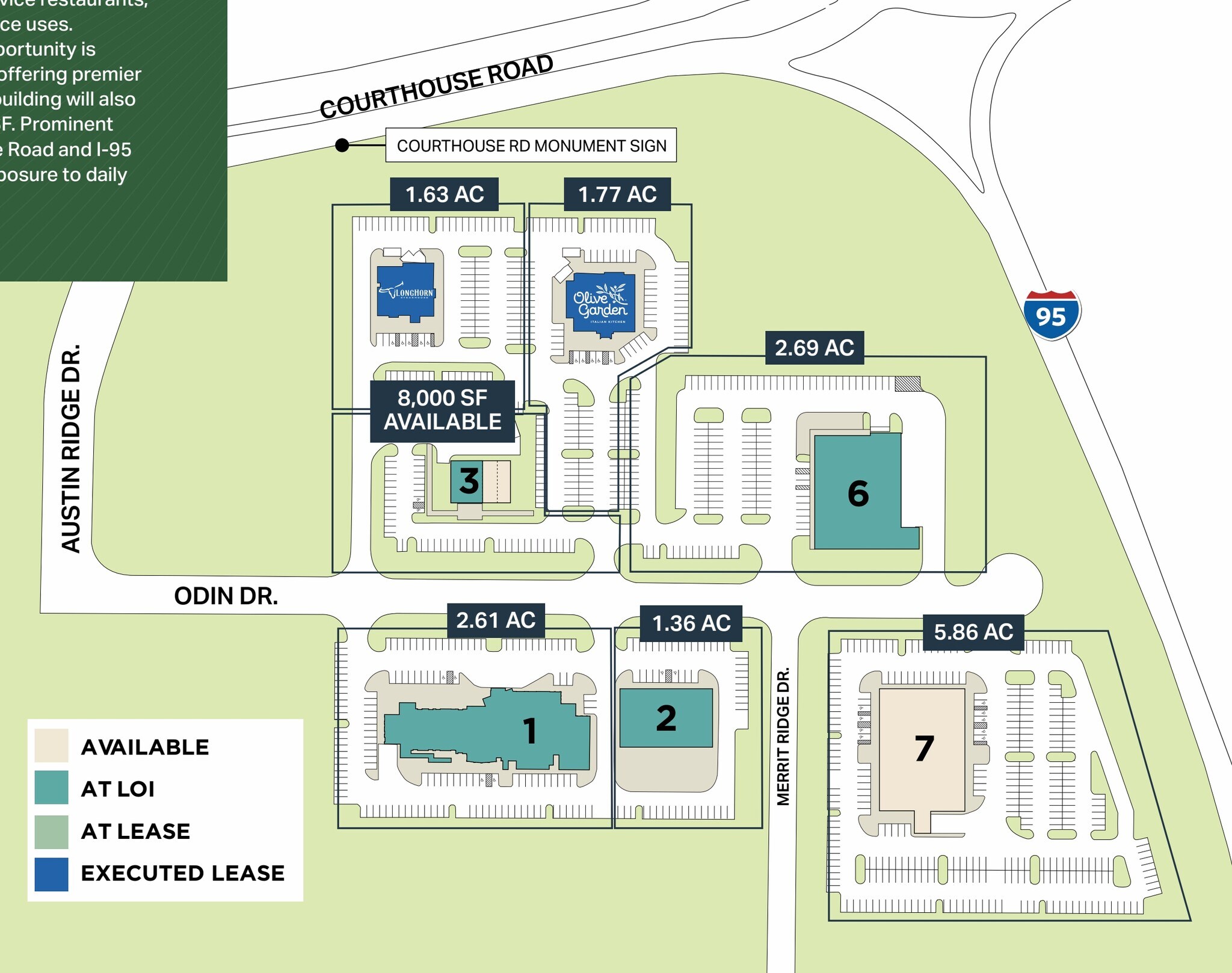 1028 Courthouse Rd, Stafford, VA à louer Plan de site– Image 1 sur 2