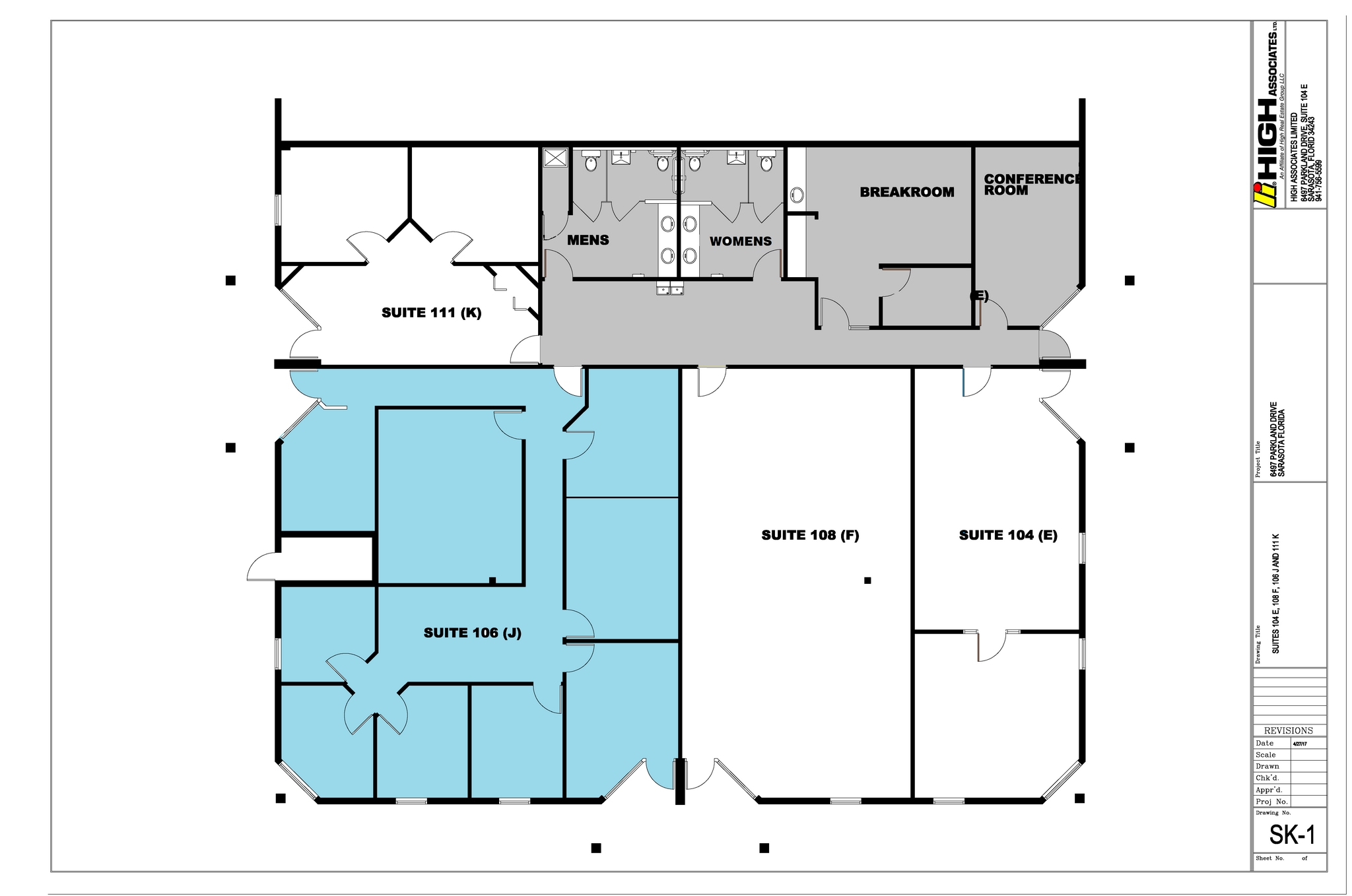 6497 Parkland Dr, Sarasota, FL à louer Plan d’étage– Image 1 sur 1