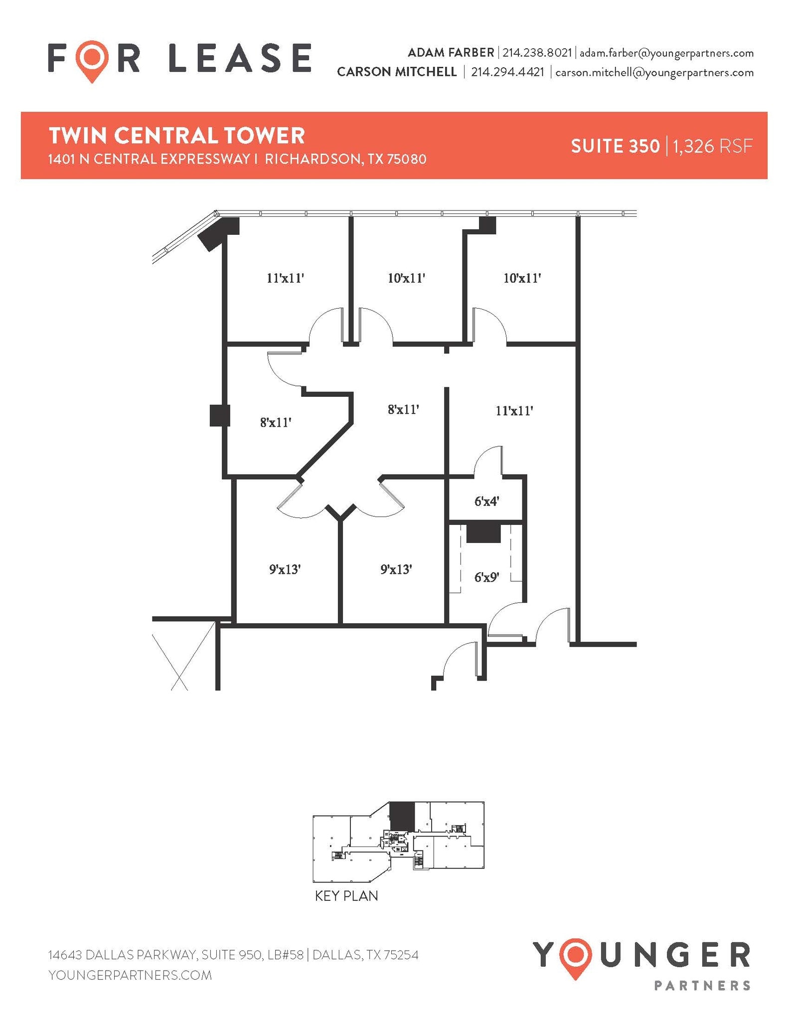 1401 N Central Expy, Richardson, TX à louer Plan d’étage– Image 1 sur 1