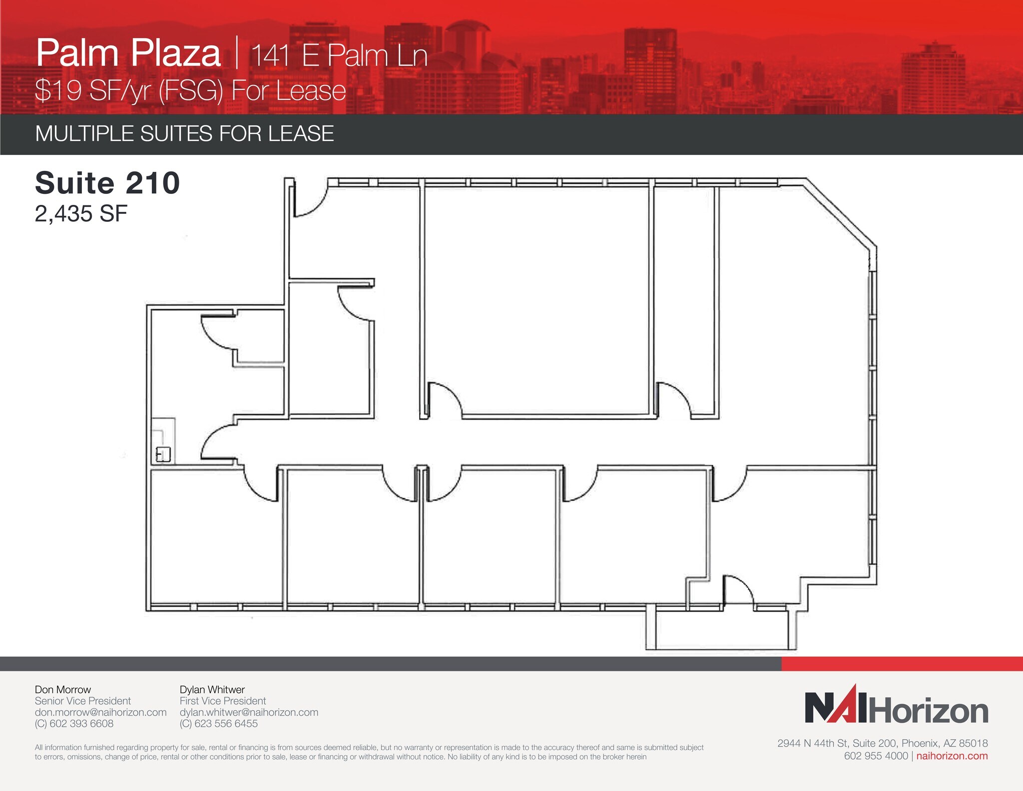 141 E Palm Ln, Phoenix, AZ à louer Plan de site– Image 1 sur 1