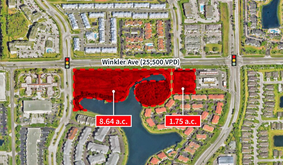 3350-3450 Winkler Ave, Fort Myers, FL à vendre - Aérien – Image 3 sur 3