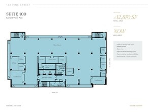 160 Pine St, San Francisco, CA à louer Plan d’étage– Image 1 sur 2