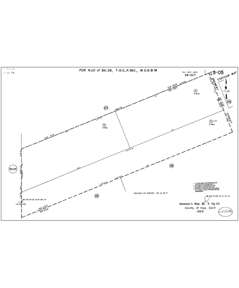 325 & 327 Brewery st, Lone Pine, CA à vendre - Plan cadastral – Image 2 sur 2