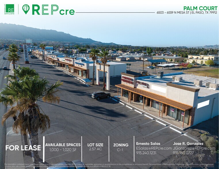 6503-6559 N Mesa St, El Paso, TX à louer - Photo principale – Image 1 sur 7
