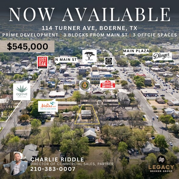 114 Turner Ave, Boerne, TX à vendre - Photo de l’immeuble – Image 3 sur 9