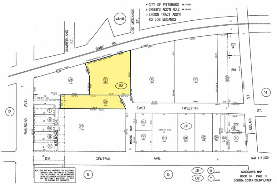 12TH 12TH East St, Pittsburg, CA à vendre - Plan cadastral – Image 3 sur 3