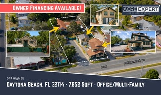 Plus de détails pour 547 High St, Daytona Beach, FL - Bureau à vendre