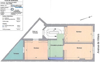 121 Avenue De Villiers, Paris à vendre Plan d’étage– Image 1 sur 2