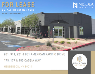 Plus de détails pour 901 American Pacific Dr, Henderson, NV - Industriel/Logistique à louer
