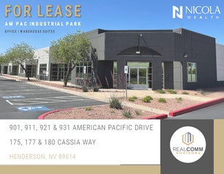 Plus de détails pour 901 American Pacific Dr, Henderson, NV - Industriel/Logistique à louer