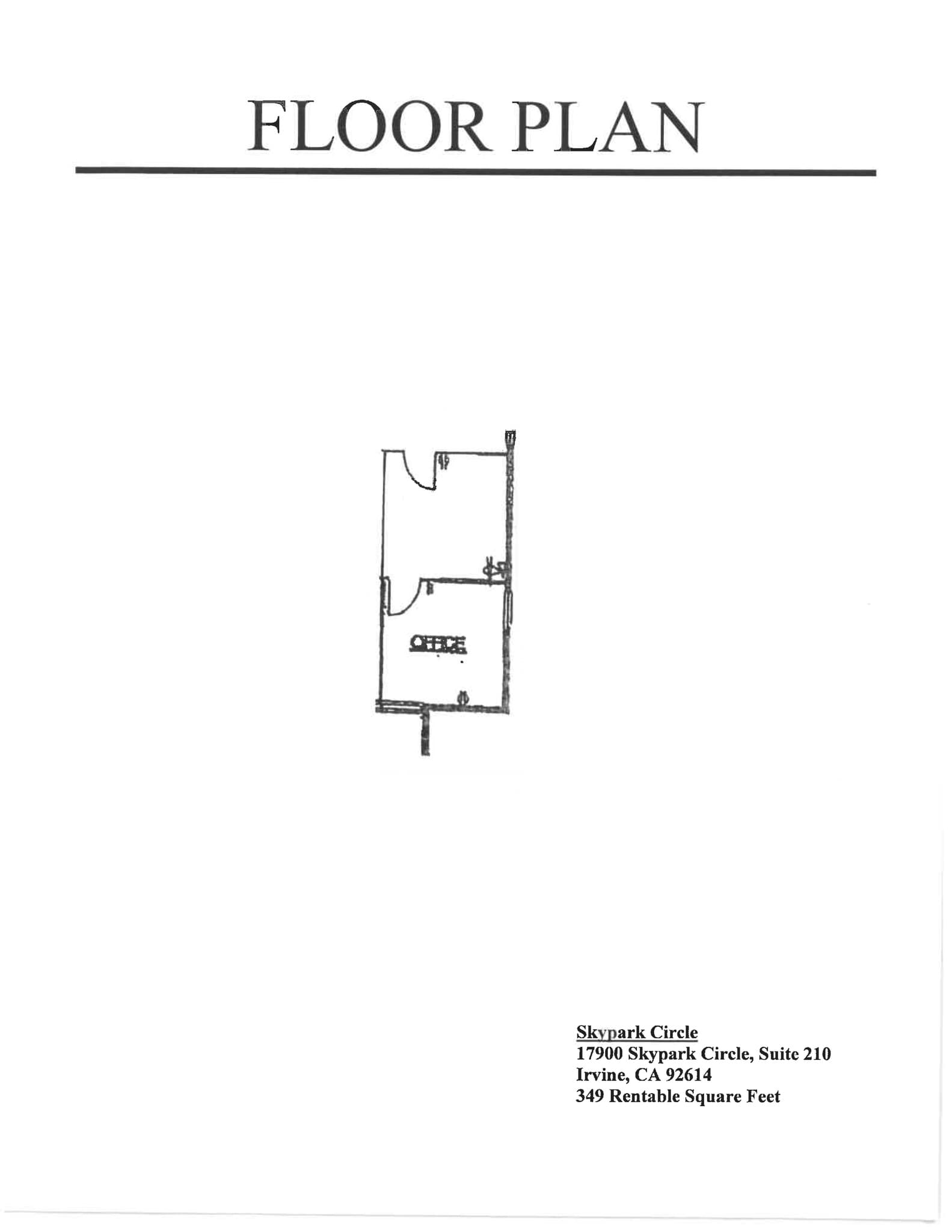 17870 Sky Park Cir, Irvine, CA à louer Plan de site– Image 1 sur 1
