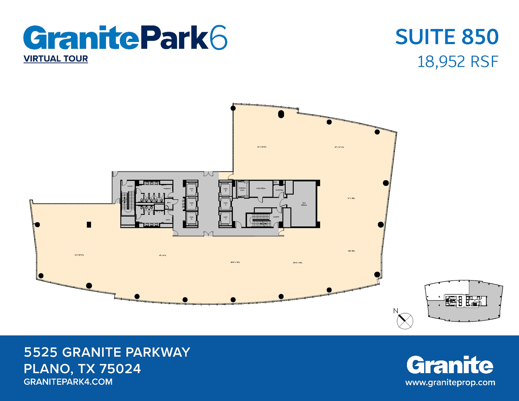 5525 Granite Parkway, Plano, TX à louer Plan d’étage– Image 1 sur 2