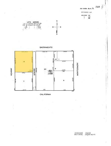 550 Kearny St, San Francisco, CA à louer - Plan cadastral – Image 2 sur 10