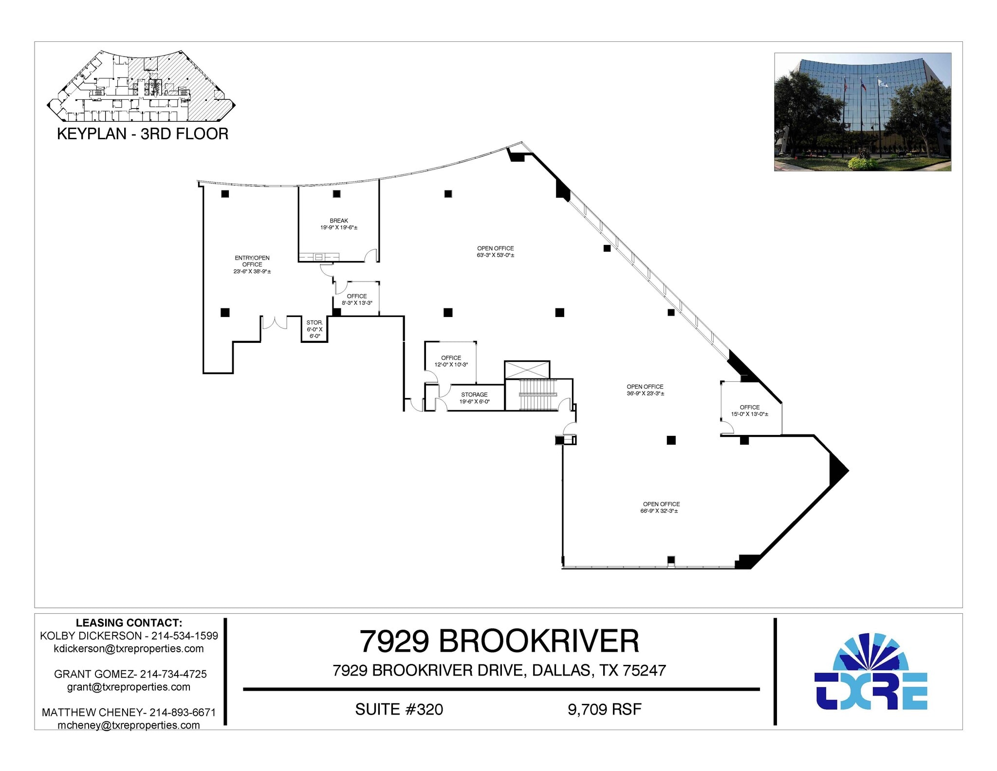 7929 Brookriver Dr, Dallas, TX à louer Plan d’étage– Image 1 sur 1