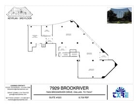 7929 Brookriver Dr, Dallas, TX à louer Plan d’étage– Image 1 sur 1