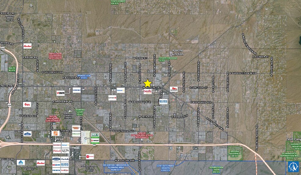 NEC Apache Trail & N Thunderbird Dr, Apache Junction, AZ à vendre - Aérien – Image 2 sur 2