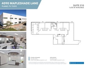4090 Mapleshade Ln, Plano, TX à louer Plan d’étage– Image 2 sur 2