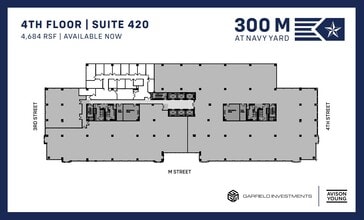 300 M St SE, Washington, DC à louer Plan d’étage– Image 1 sur 1
