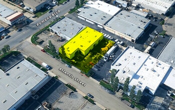 177 Atlantic St, Pomona, CA - Vue aérienne vue de carte