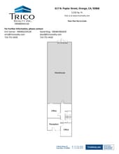601-619 N Poplar St, Orange, CA à louer Plan d’étage– Image 1 sur 1