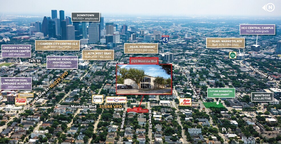 2120 Montrose Blvd, Houston, TX à louer - Photo principale – Image 2 sur 7