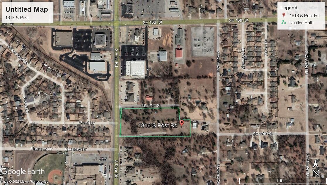 1816 S Post Rd, Midwest City, OK à vendre Aérien– Image 1 sur 2