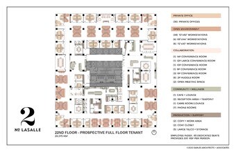 2 N La Salle St, Chicago, IL à louer Plan d’étage– Image 2 sur 3