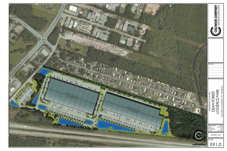 1514 Old Dean Forest Rd, Garden City, GA à louer - Plan de site – Image 3 sur 8