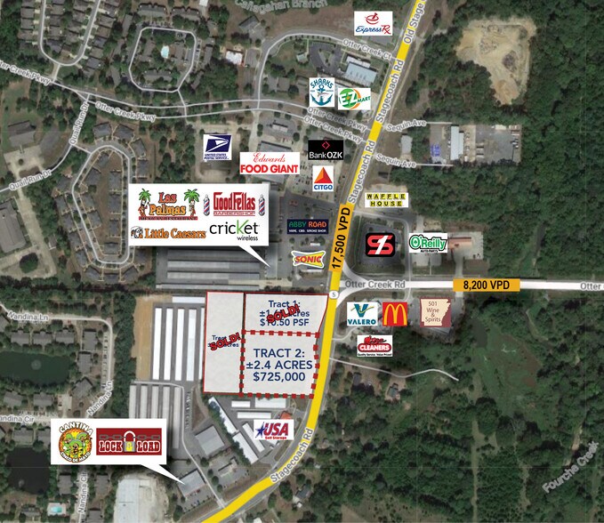 Otter Creek Rd & Stagecoach Rd, Little Rock, AR à vendre - Aérien – Image 1 sur 3