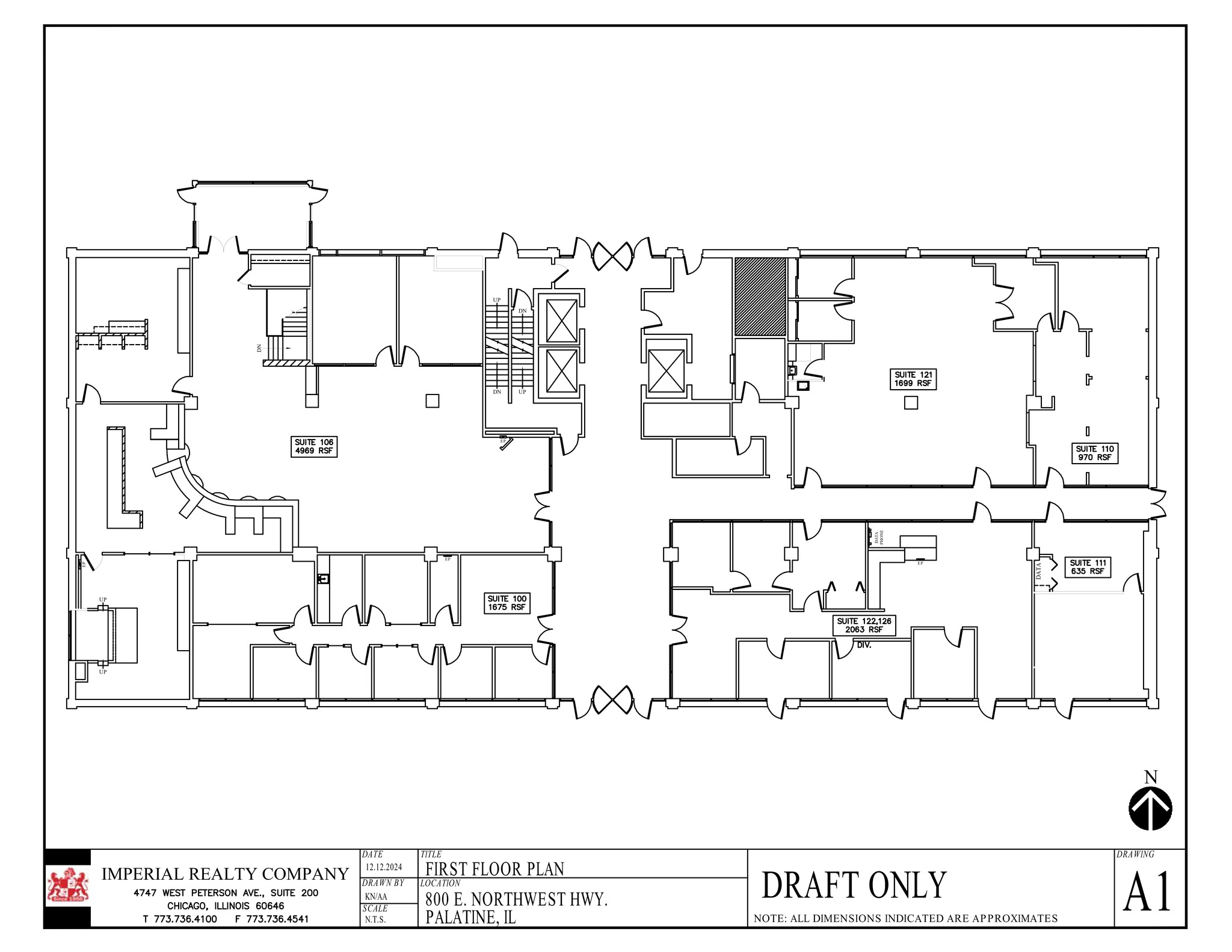 800 E Northwest Hwy, Palatine, IL à louer Plan de site– Image 1 sur 1