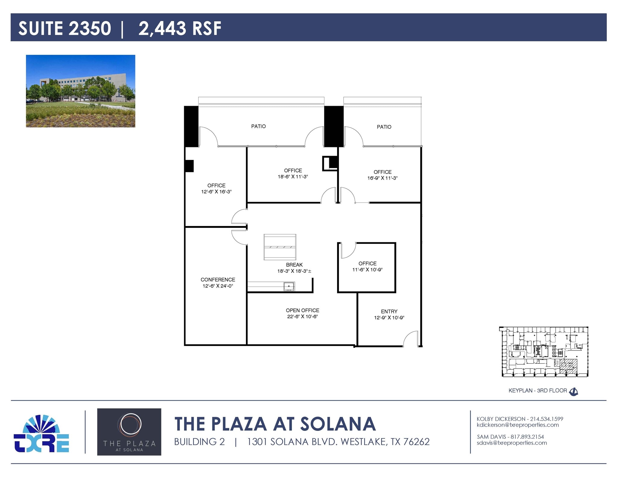 1301 Solana Blvd, Westlake, TX à louer Plan d’étage– Image 1 sur 1
