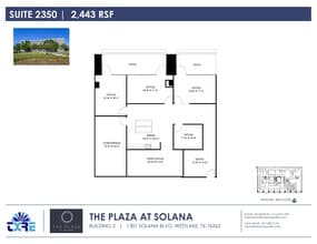 1301 Solana Blvd, Westlake, TX à louer Plan d’étage– Image 1 sur 1