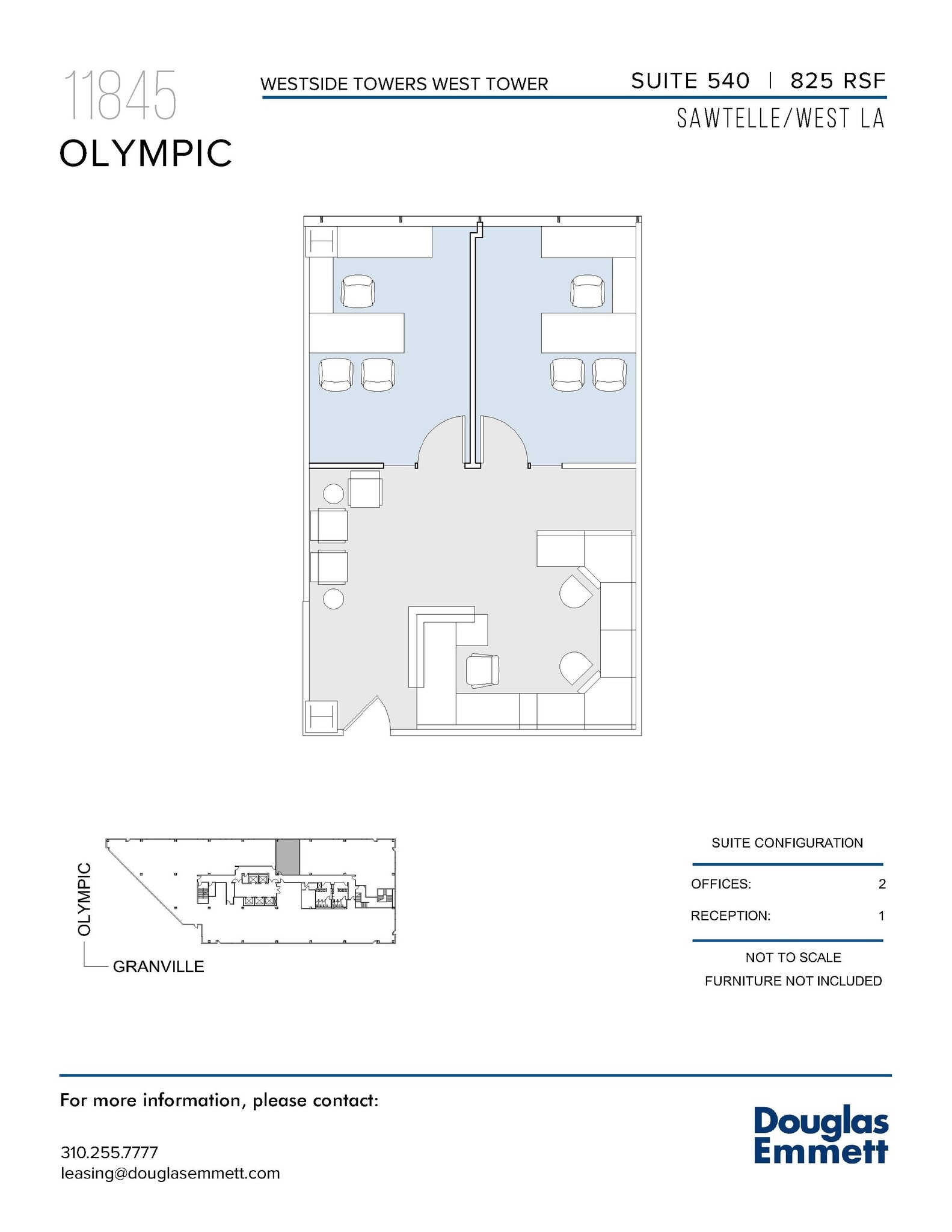 11845 W Olympic Blvd, Los Angeles, CA à louer Plan d’étage– Image 1 sur 1