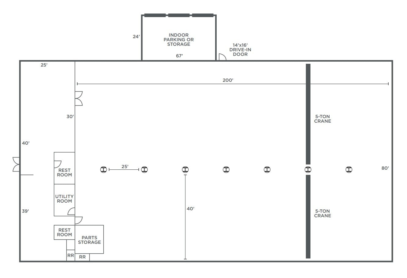 5439 Perkins Rd, Bedford, OH à louer Plan d’étage– Image 1 sur 1
