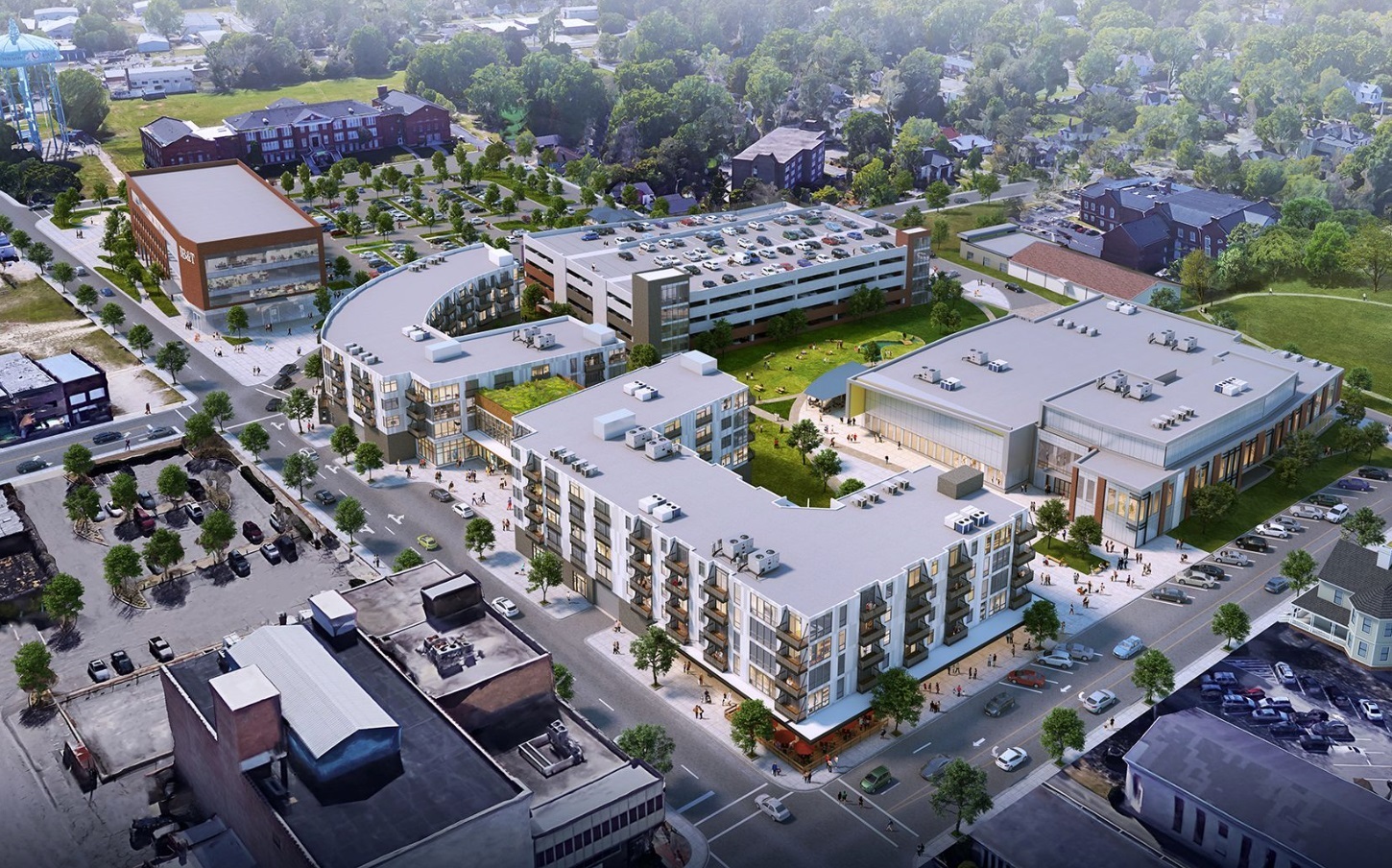 100 Pine St W, Wilson, NC à louer Aérien– Image 1 sur 4