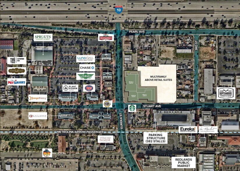 250 W Stuart Ave, Redlands, CA à louer - Plan de site – Image 2 sur 2