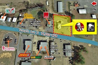 2210 Temple Ave N, Fayette, AL - VUE AÉRIENNE  vue de carte