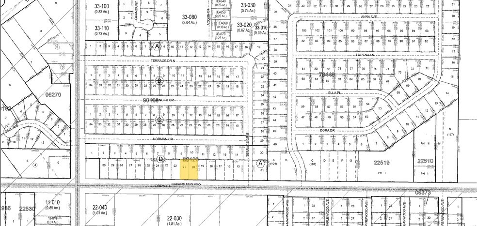 2238 Drew St, Clearwater, FL à vendre - Plan cadastral – Image 3 sur 3