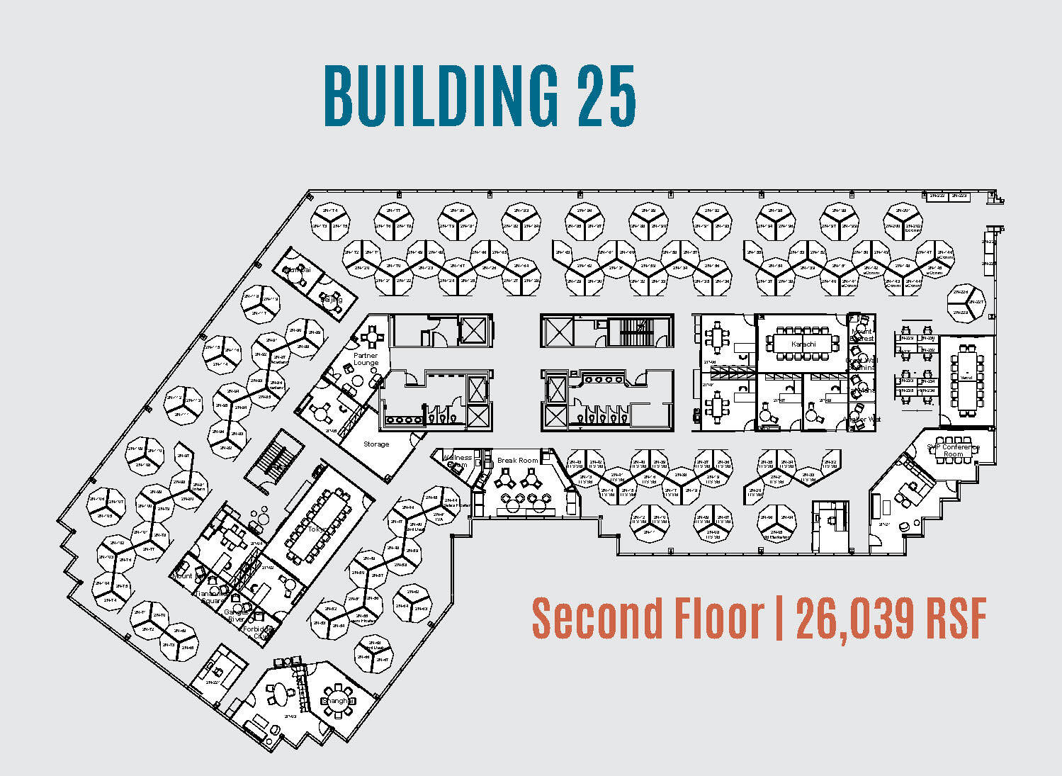 25 Tri State International, Lincolnshire, IL à louer Plan d’étage– Image 1 sur 7