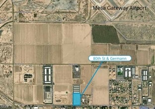 82nd St & Germann, Mesa, AZ - VUE AÉRIENNE  vue de carte