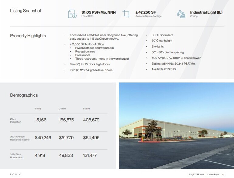 3030 N Lamb Blvd, Las Vegas, NV à louer - Photo de l’immeuble – Image 2 sur 5