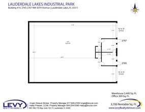 2696 NW 31st Ave, Lauderdale Lakes, FL à louer Plan d’étage– Image 2 sur 2