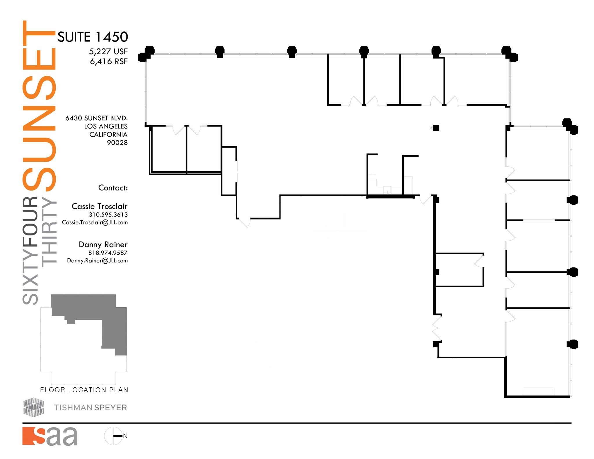 6430 W Sunset Blvd, Los Angeles, CA à louer Plan de site– Image 1 sur 1
