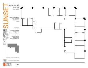 6430 W Sunset Blvd, Los Angeles, CA à louer Plan de site– Image 1 sur 1