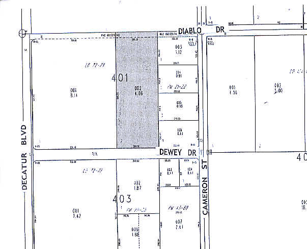 4710 W Dewey Dr, Las Vegas, NV à louer - Plan cadastral – Image 3 sur 6